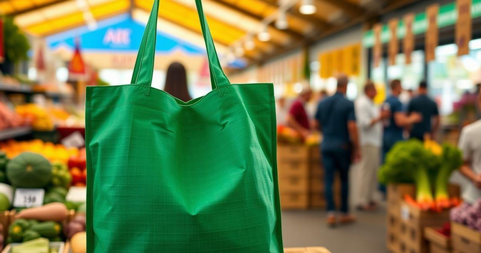 Sacola alça vazada ideal para suas compras e conveniência diária Sacola alça vazada ideal para suas compras e conveniência diária