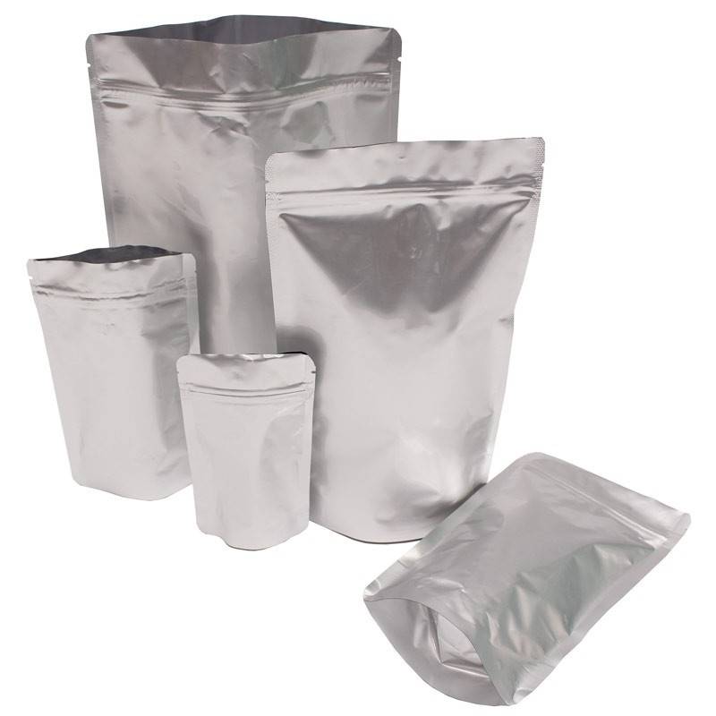 Saco stand up pouch metalizado