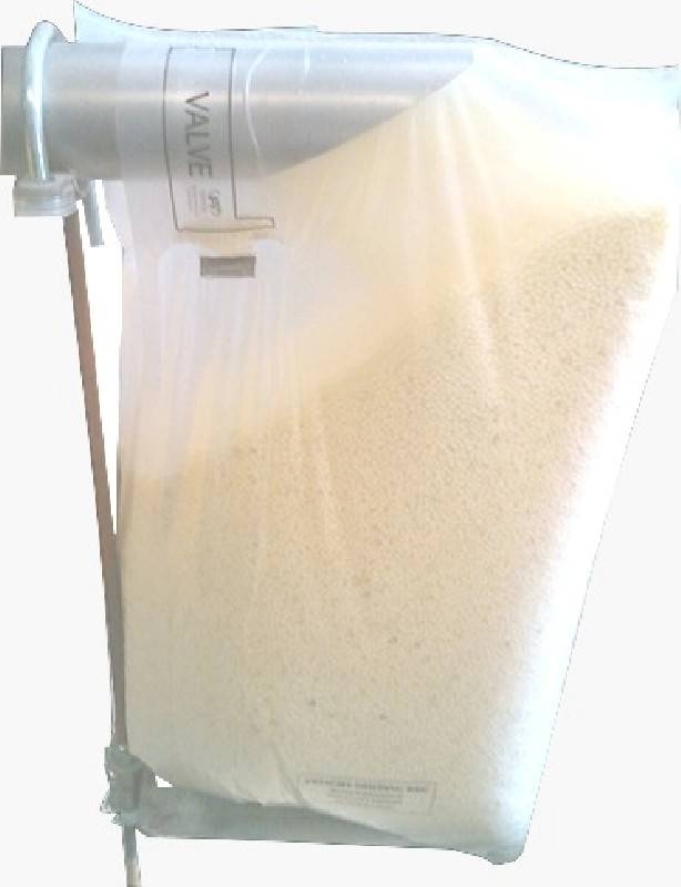 Saco valvulado de plastico